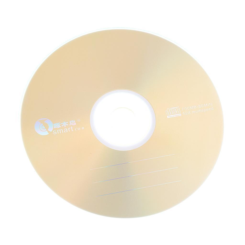 50Pcs Blank CD-R Recordable DVDs Discs Spindles 1-52x 700MB 80Mins