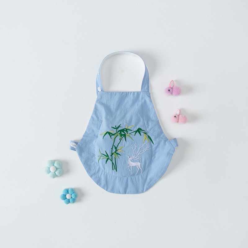Yếm Choàng Cổ Ăn Dặm Cho Bé Bằng Sợi Bông Organic Được Thêu Hoạ Tiết Tinh Tế Chuẩn Hàng Cao Cấp