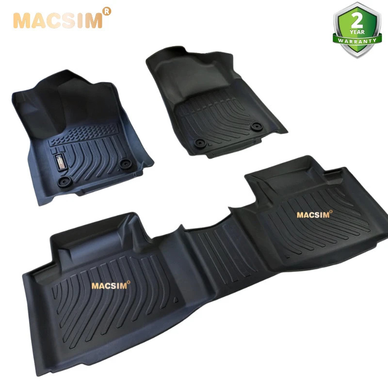 Thảm lót sàn xe ô tô JEEP CHROKEE 2016-2021 (sd) chất liệu TPE thương hiệu Macsim màu đen