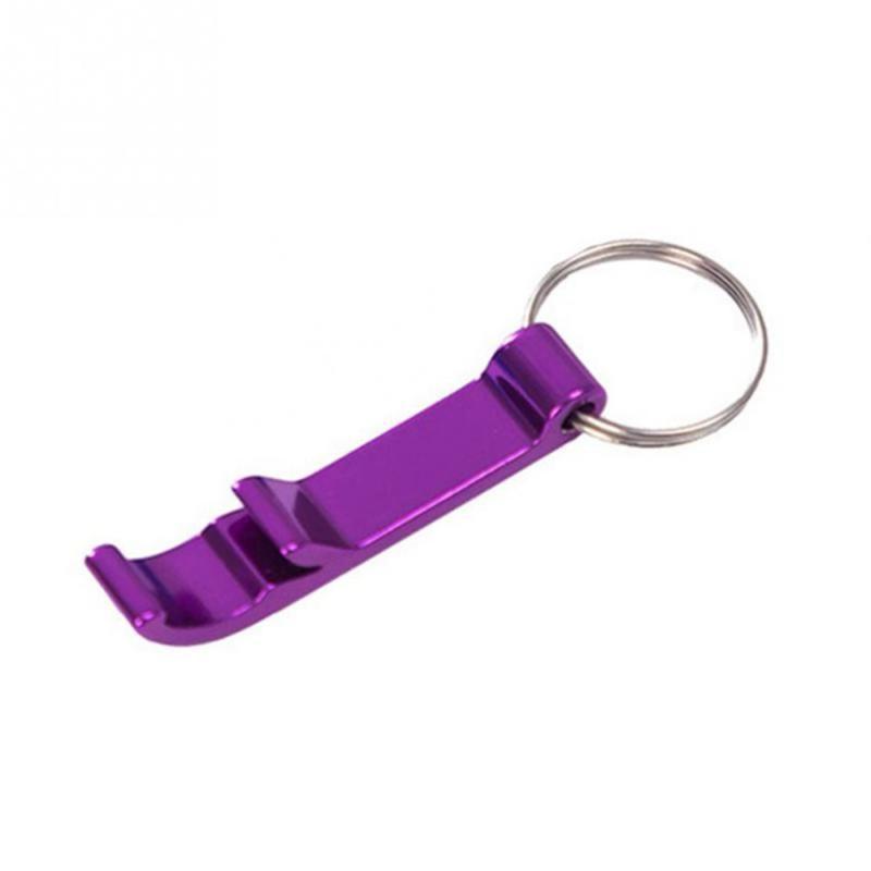 Adonised Aluminium Bottle Drinks Can Opener Keyring Keychain Various Colours UK