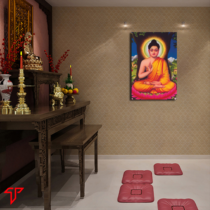 Phật thích ca mâu ni, adida phật treo tường trang trí nhà cửa hiện đại, Tranh Phật Giáo Thích Ca Mâu Ni Phật 2483