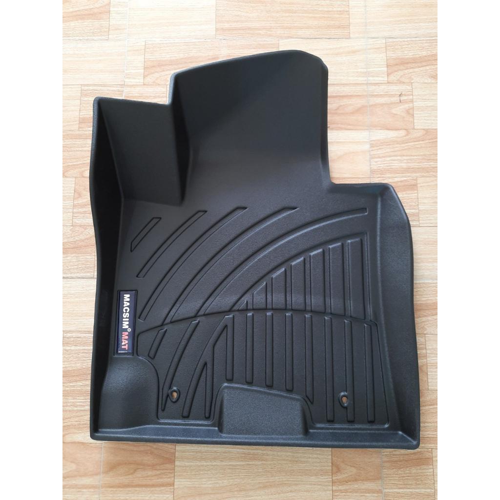 Thảm lót sàn xe ô tô Hyundai Tucson 2016-2021  Nhãn hiệu Macsim chất liệu nhựa TPV màu đen hàng loại 2