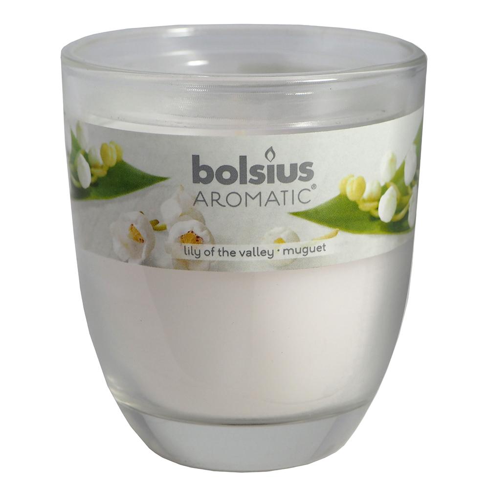 Ly nến thơm tinh dầu Bolsius Lily of the Valley 105g QT024330 - hoa lan chuông, nến trang trí, thơm phòng, thư giãn, hỗ trợ khử mùi