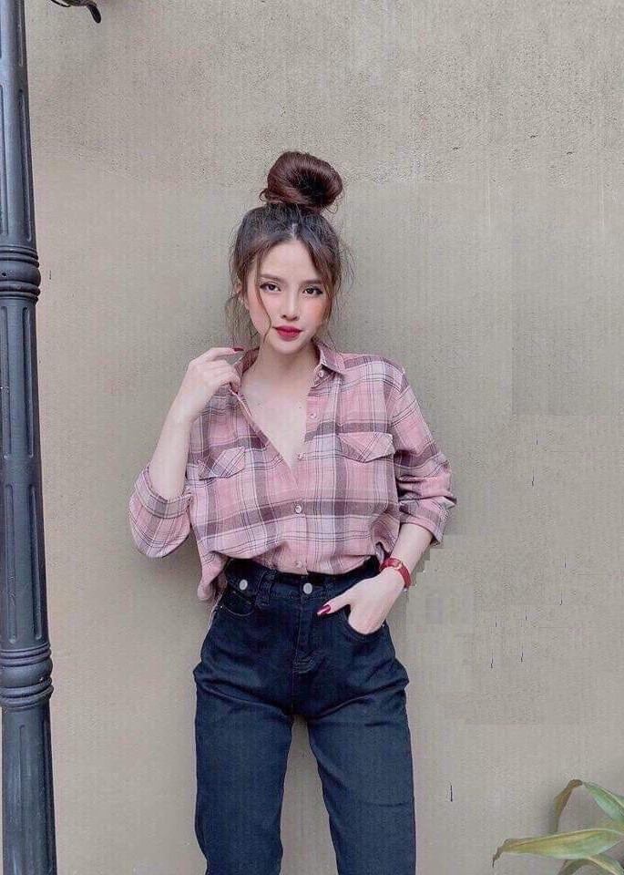 Sơ mi form rộng cổ bẻ Đũi Việt DV128