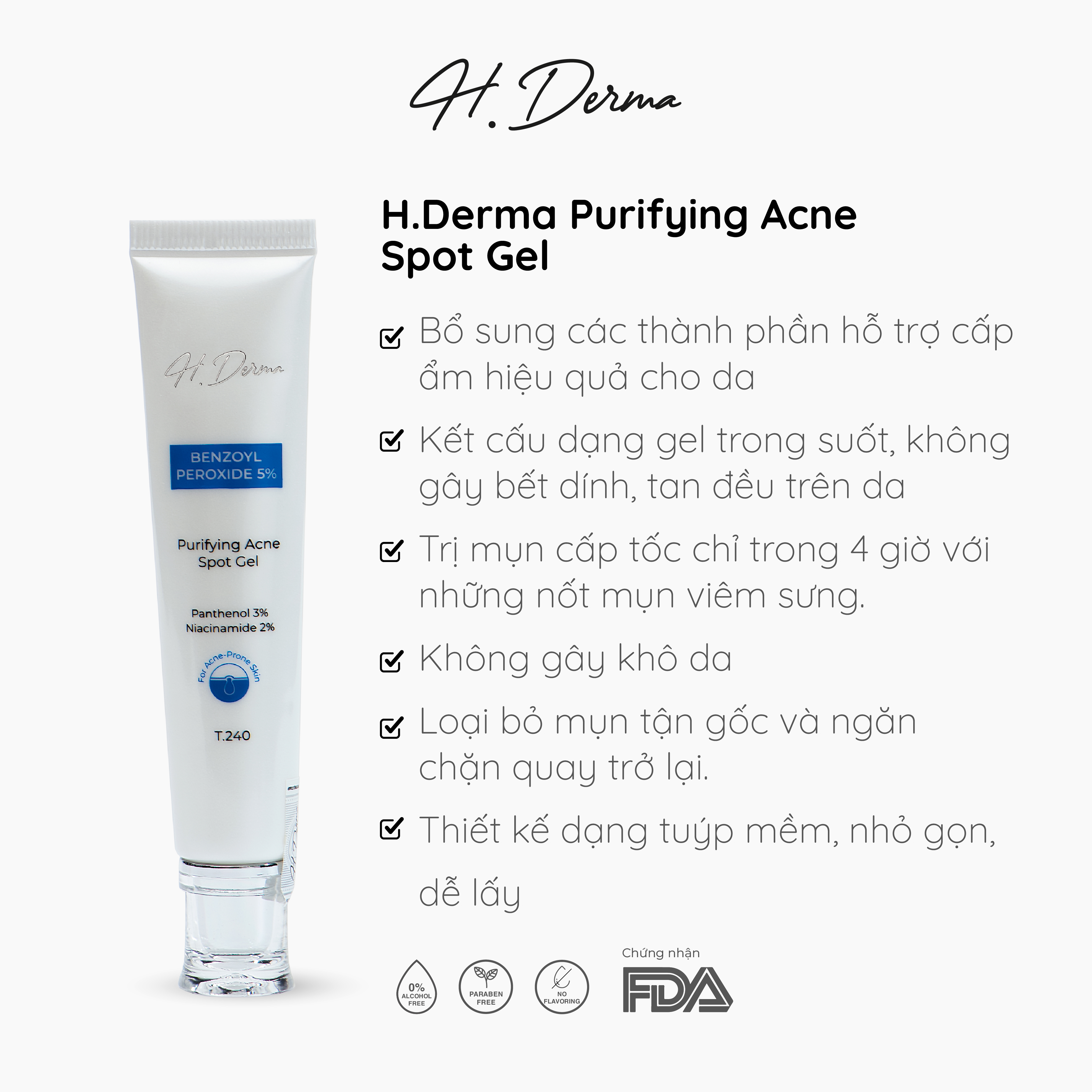 Chấm mụn T.240 H.Derma Purifying Acne Spot