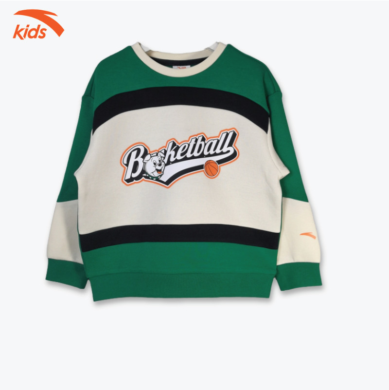 Áo sweater thời trang bé trai Basketball-KT Anta Kids W352349755B