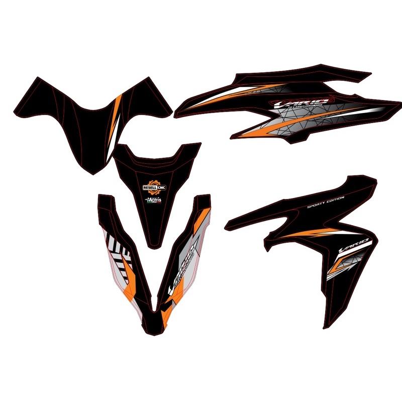 Tem rời Click vario 150 cam đen