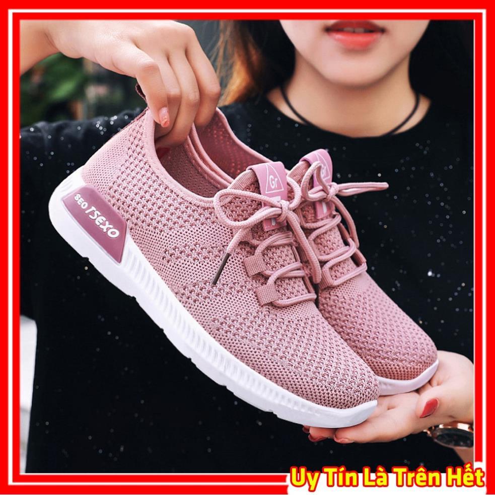 Hàng chất lượng Giày Chạy Bộ Tập Thể Dục Thể Thao Nữ, Giầy Sneaker Siêu Nhẹ Thời Trang Hàn Quốc H5 Man My Shop