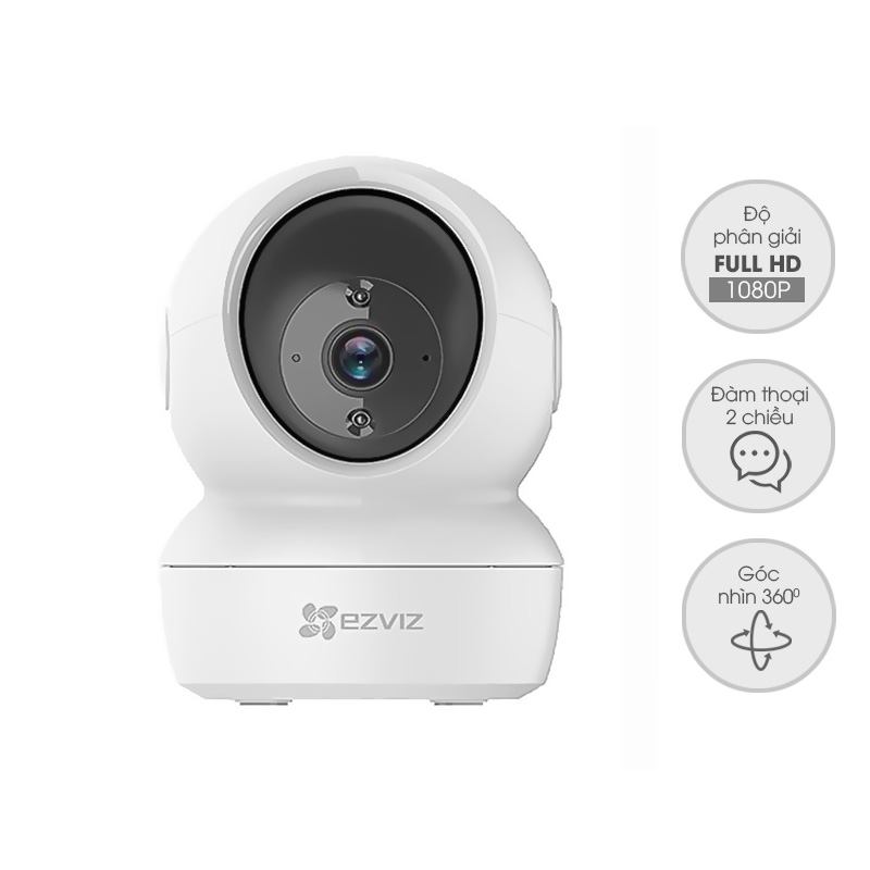 Camera Wifi EZVIZ C6N 2MP/4MP - Xoay 360 Độ, Theo Dõi Thông Minh, Đàm Thoại Hai Chiều - Hàng chính hãng