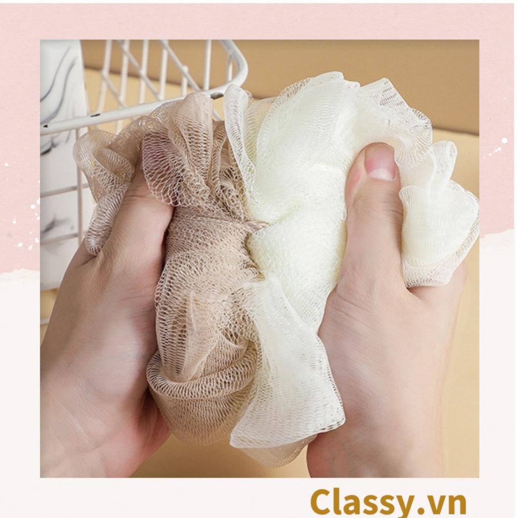 Bông tắm tạo bọt nhà tắm 2 màu kích thước lớn phù hợp vệ sinh cơ thể hàng ngày PK1717