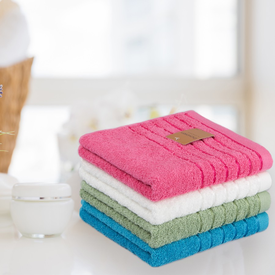 Khăn Tắm Cotton Hàn Quốc SH Line Border