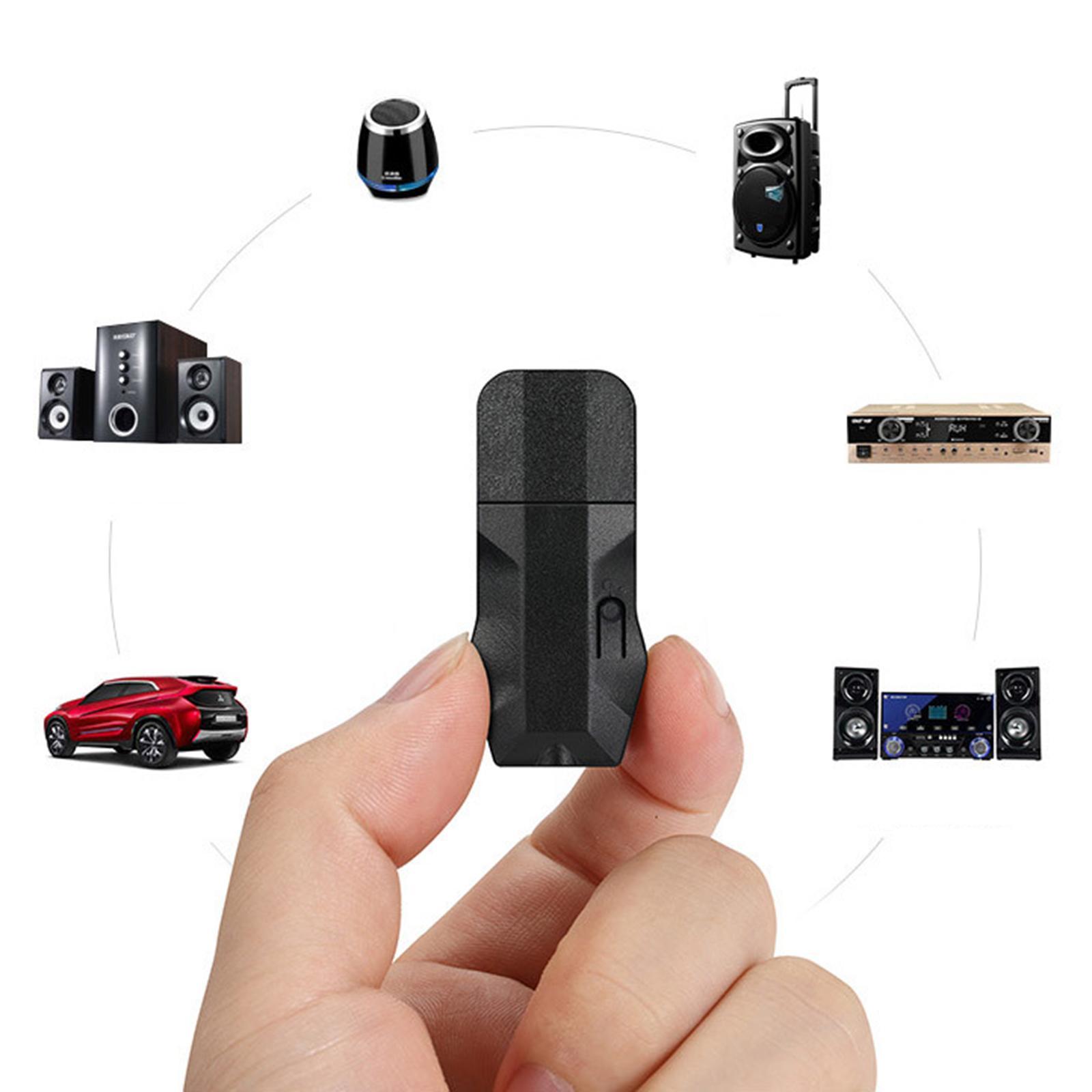 Wireless TV Audio Adapter Bluetooth5.0 Transmitter Receiver with 3.5mm AUX for Home Stereo Streaming Phone Car Computer Headphones Soundbar Speaker