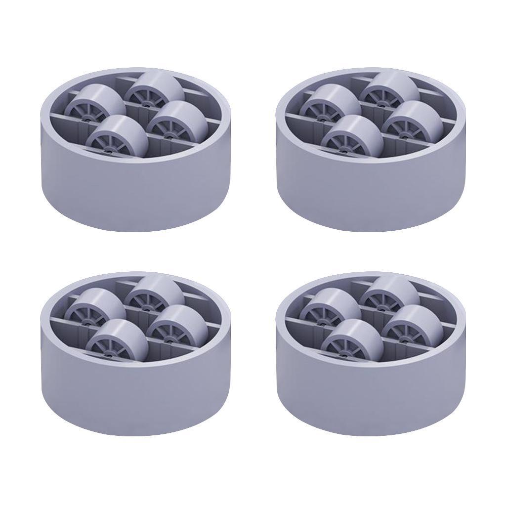 Anti Vibration Washer Feet Pads Universal Washing Machine Anti-Skid Roller Type