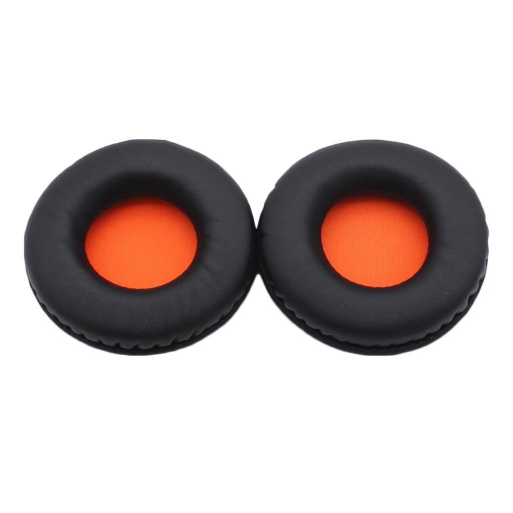 Headphone Ear Pads Cushions Replacement for , Black+Orange