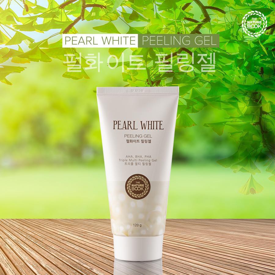 Tẩy Da Chết The Nature Book Dưỡng Trắng Tinh Chất Ngọc Trai Pearl White Peeling Gel 120ml