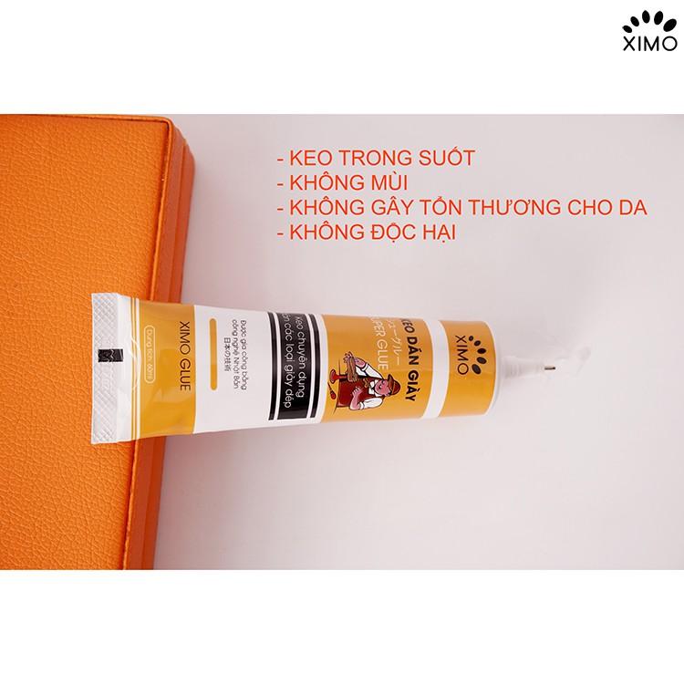 Keo Dán Giày Nhiệt XIMO Trong Suốt Siêu Dính Dùng Không Tổn Thương Da XKDG06