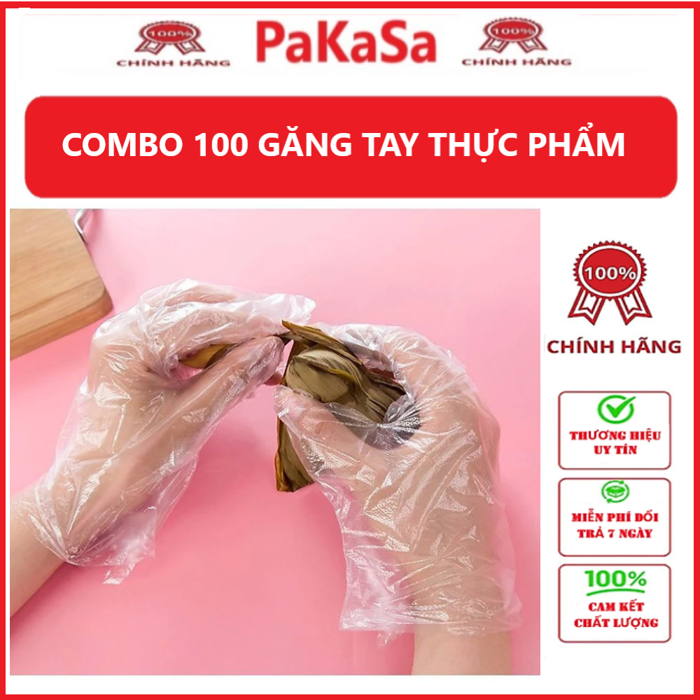 Combo 100 găng tay nilong tiện lợi - Hàng chính hãng 