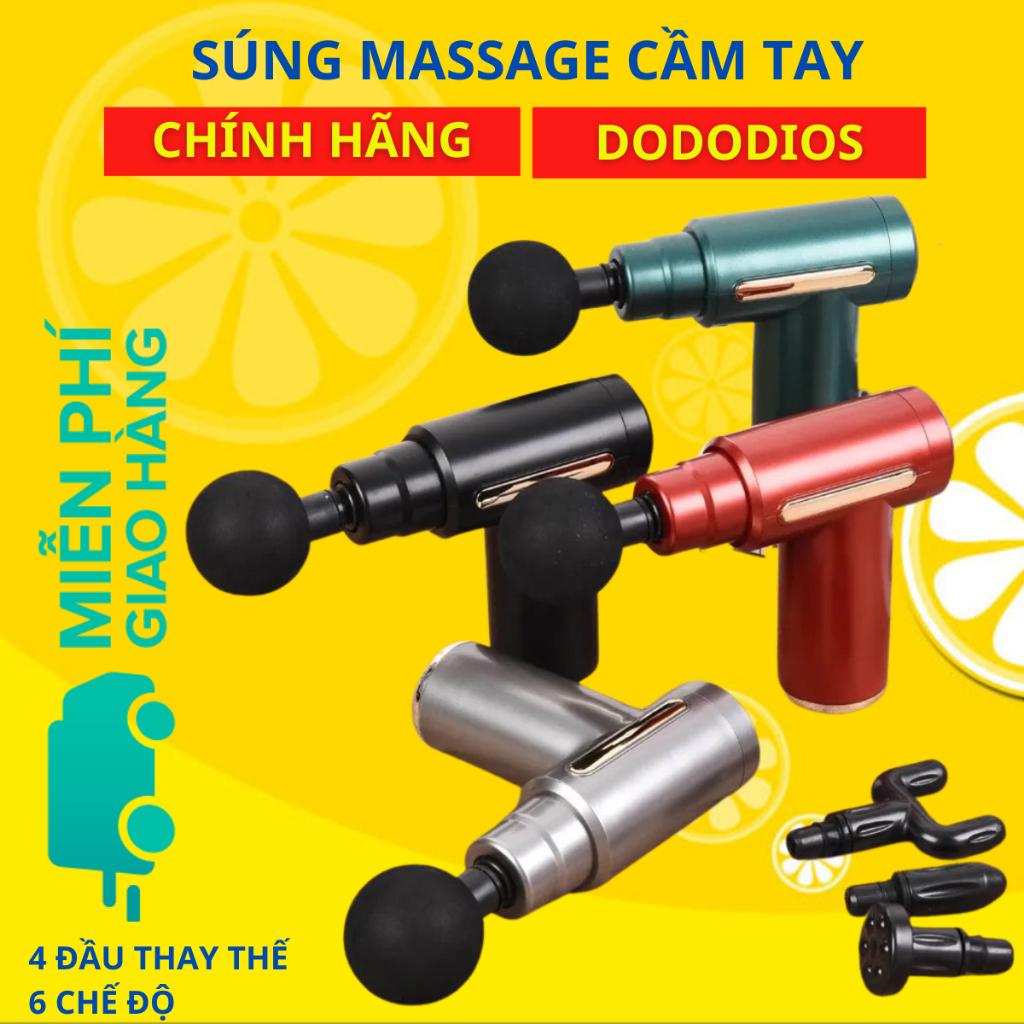 Máy Massage Cầm Tay dododios Mát Xa Cổ Vai Gáy 6 Chế Độ Sạc Tích Điện Giảm Đau Cứng Cơ