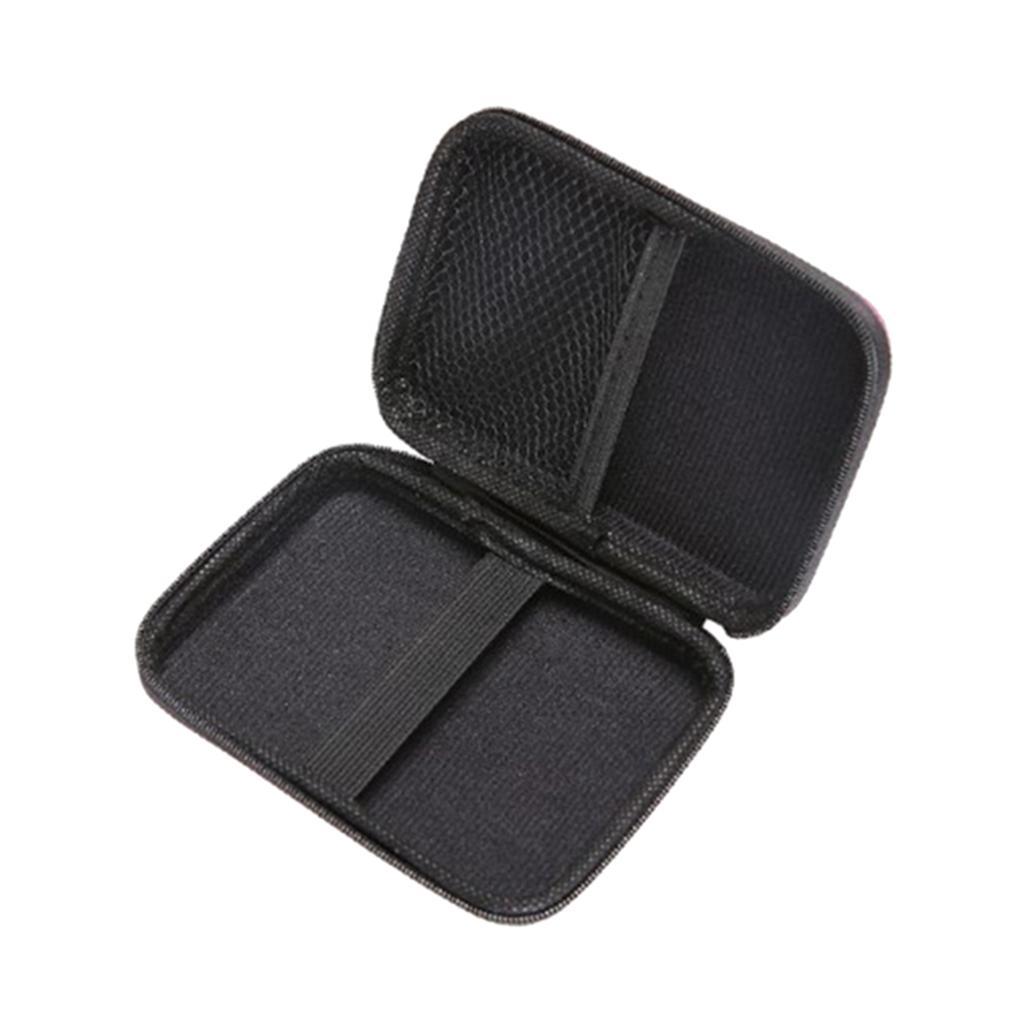 2x USB External HDD Hard Drive Disk Hard Case Bag Carry Pouch Case Black