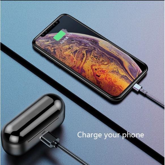 Tai Nghe Bluetooth Không Dây Sạc Dự Phòng Nhét Tai F9 Cho Iphone,Samsung True Wireless Gaming Chống Ồn,Có Micro,Giá Rẻ