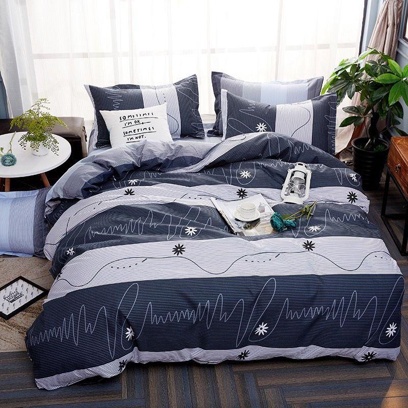 Bộ chăn ga gối chữ ký Cotton Poly cao cấp GenZ Bedding, chăn ga Hàn Quốc, miễn phí bo chun drap ga giường theo yêu cầu