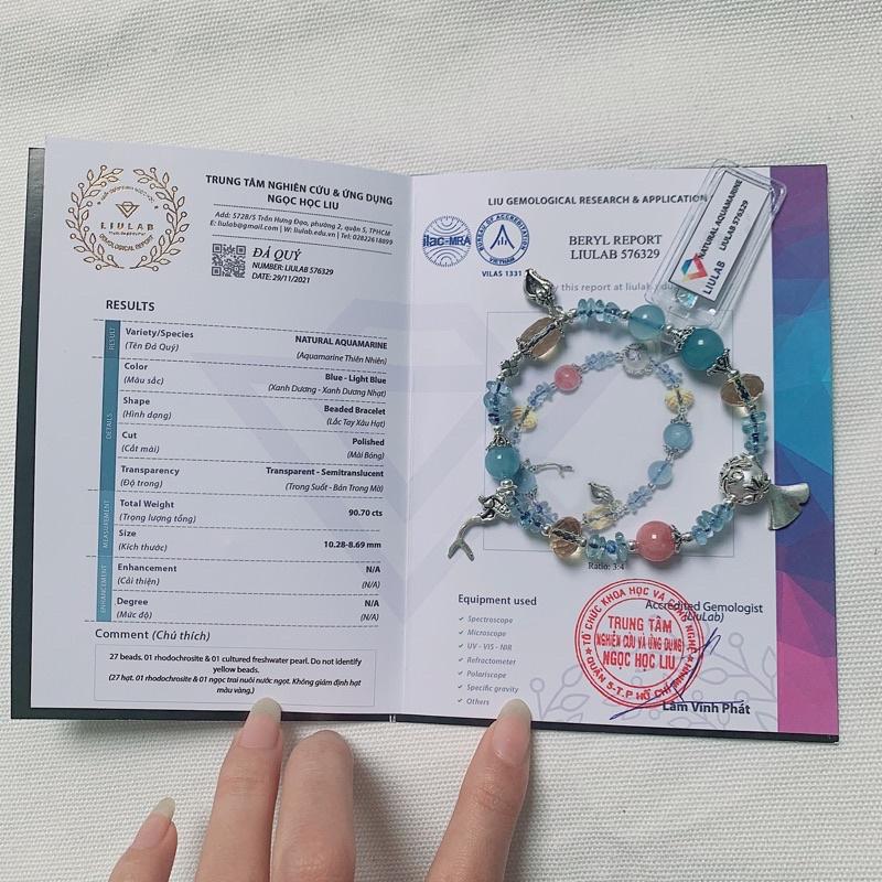 Vòng Tay Aquamarine Charm Bạc 925 VTAC925 Patronus