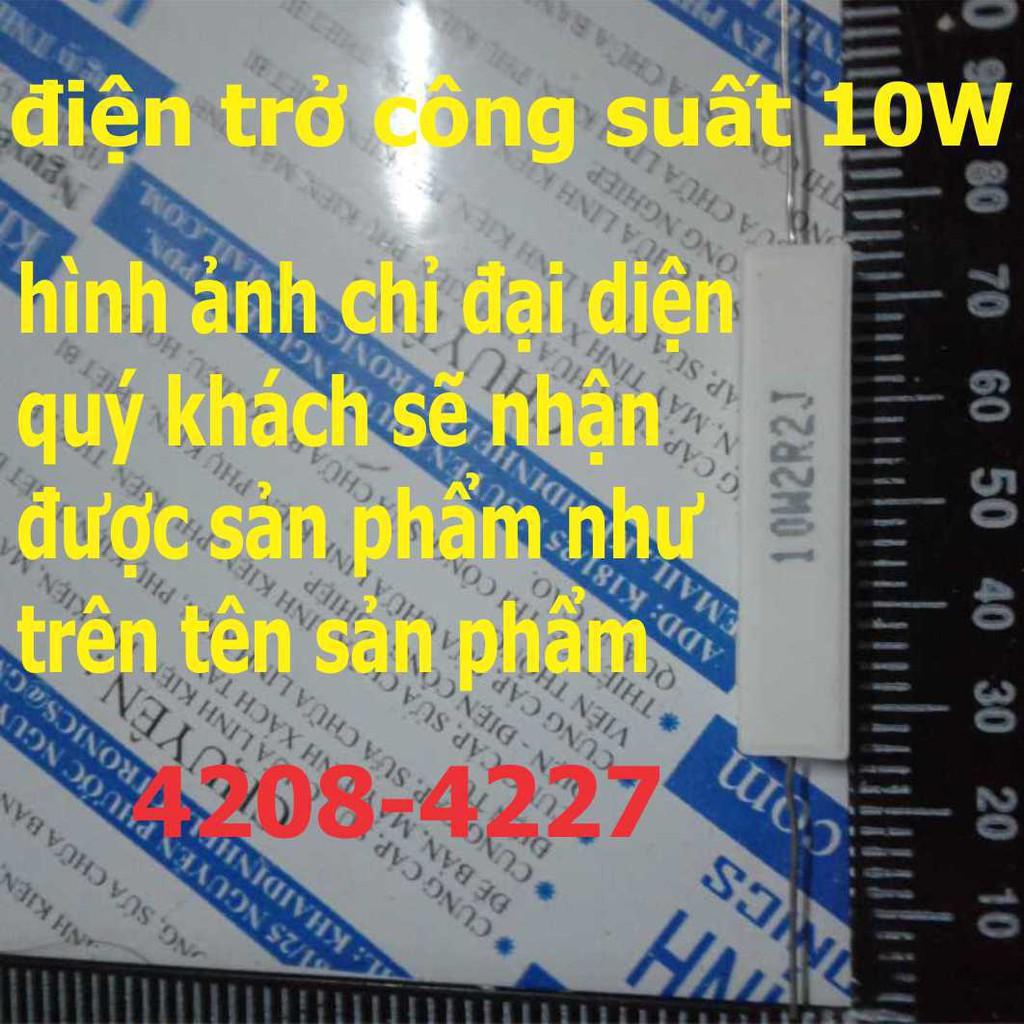 Điện trở 10W trở công suất, trở sứ kde4208