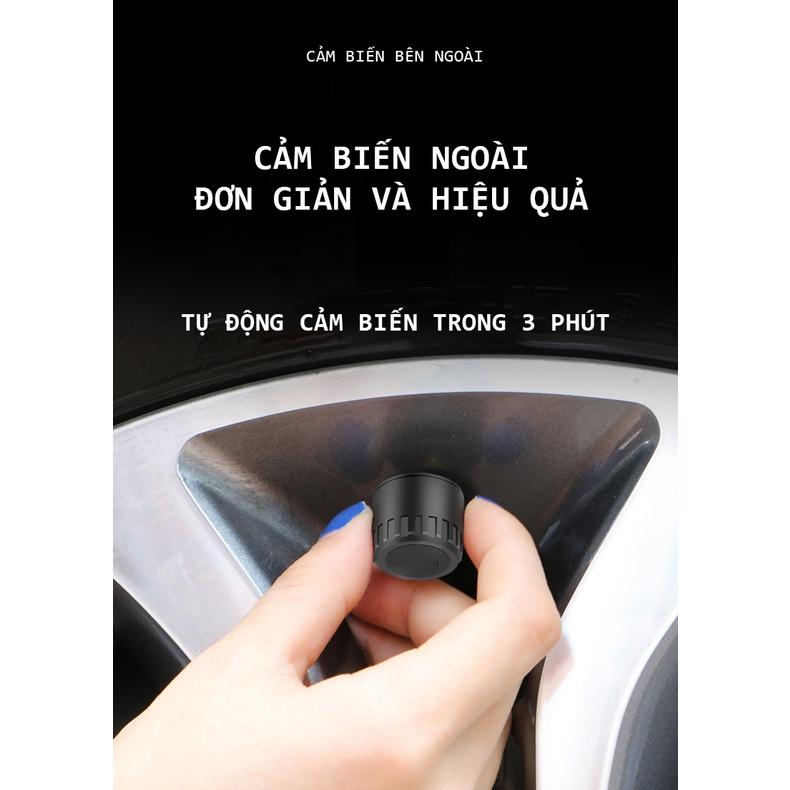 Cảm biến áp suất lốp ô tô van ngoài S1 có cảnh báo sạc năng lượng mặt trời màn hình LCD