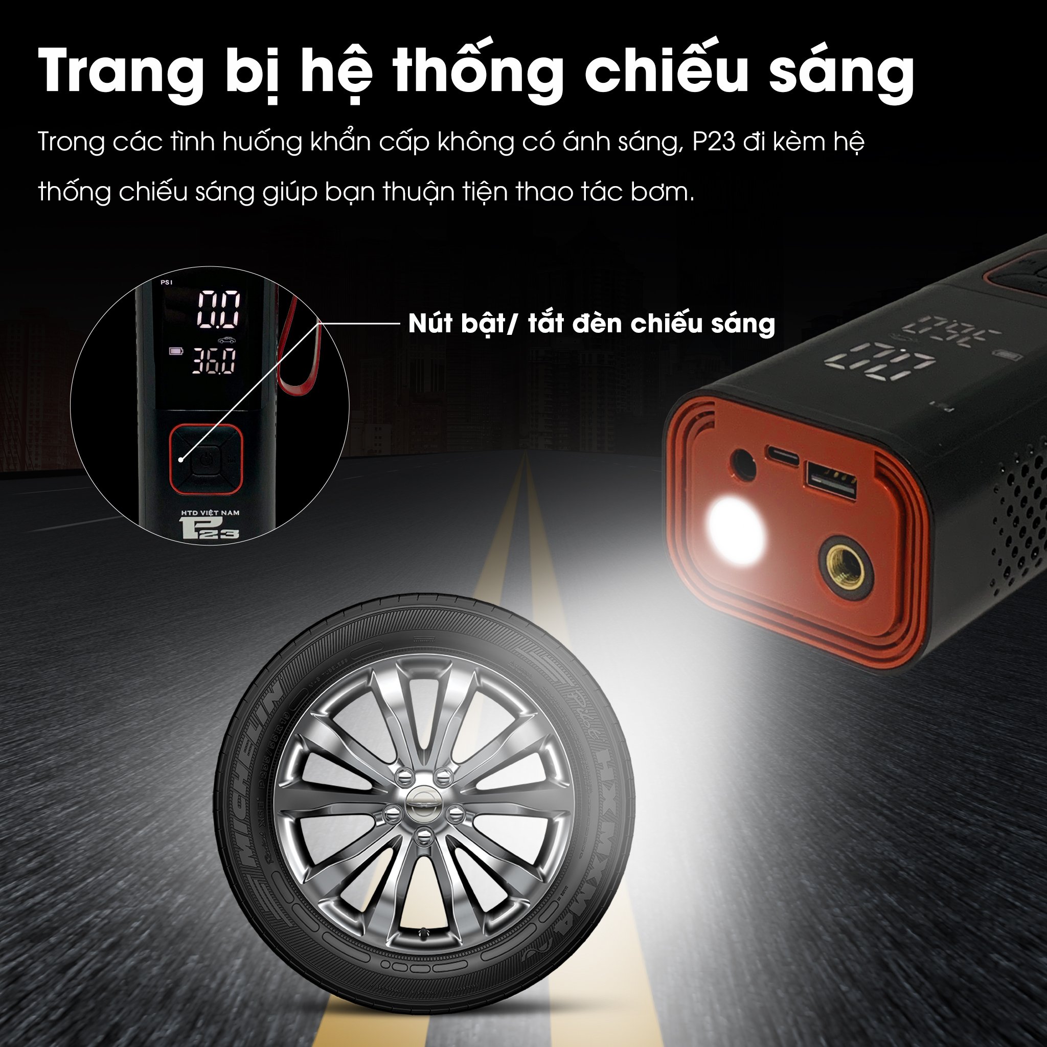 Bơm Điện mini thông minh P23- HTD Việt Nam