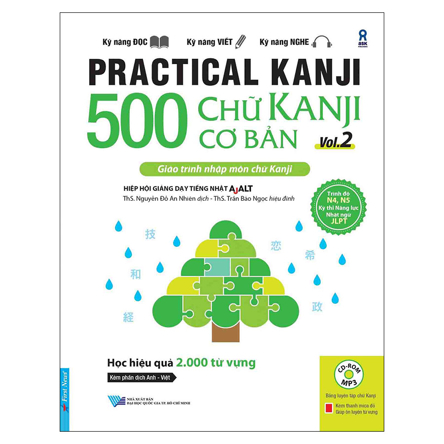 Practical Kanji Vol.2 - 500 Chữ Kanji Cơ Bản Vol.2 (Tặng Kèm CD)