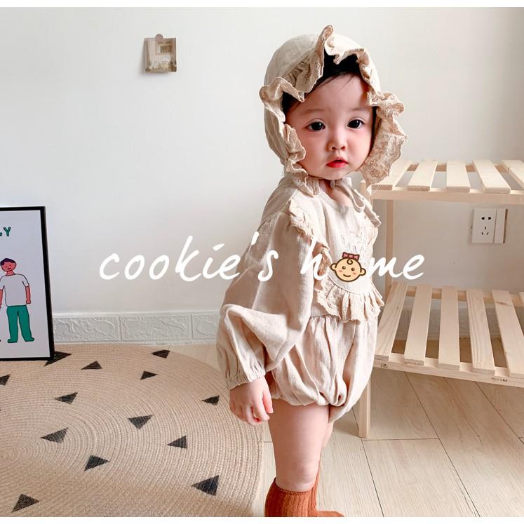 Set áo kèm mũ tiểu thư cực xinh chất vải cotton thoáng mát cho bé gái chụp hình đi chơi tiệc sinh nhật thôi nôi