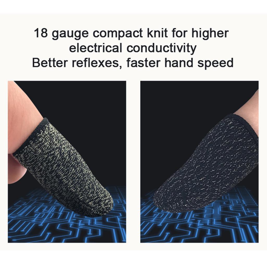 Portable Finger Sleeve Sweat Gaming Finger Gloves