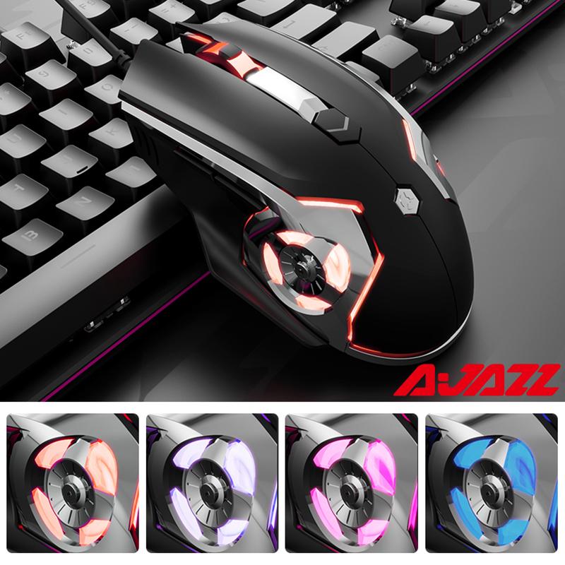 Bàn Phím Ajazz AJ120 Công Thái Học Chuột Chơi Game Đèn Nền RGB 3200DPI USB Có Dây Chuột Máy Tính Phụ Kiện Chơi Game Dành Cho Máy Tính Xách Tay Máy Tính Xách Tay Game