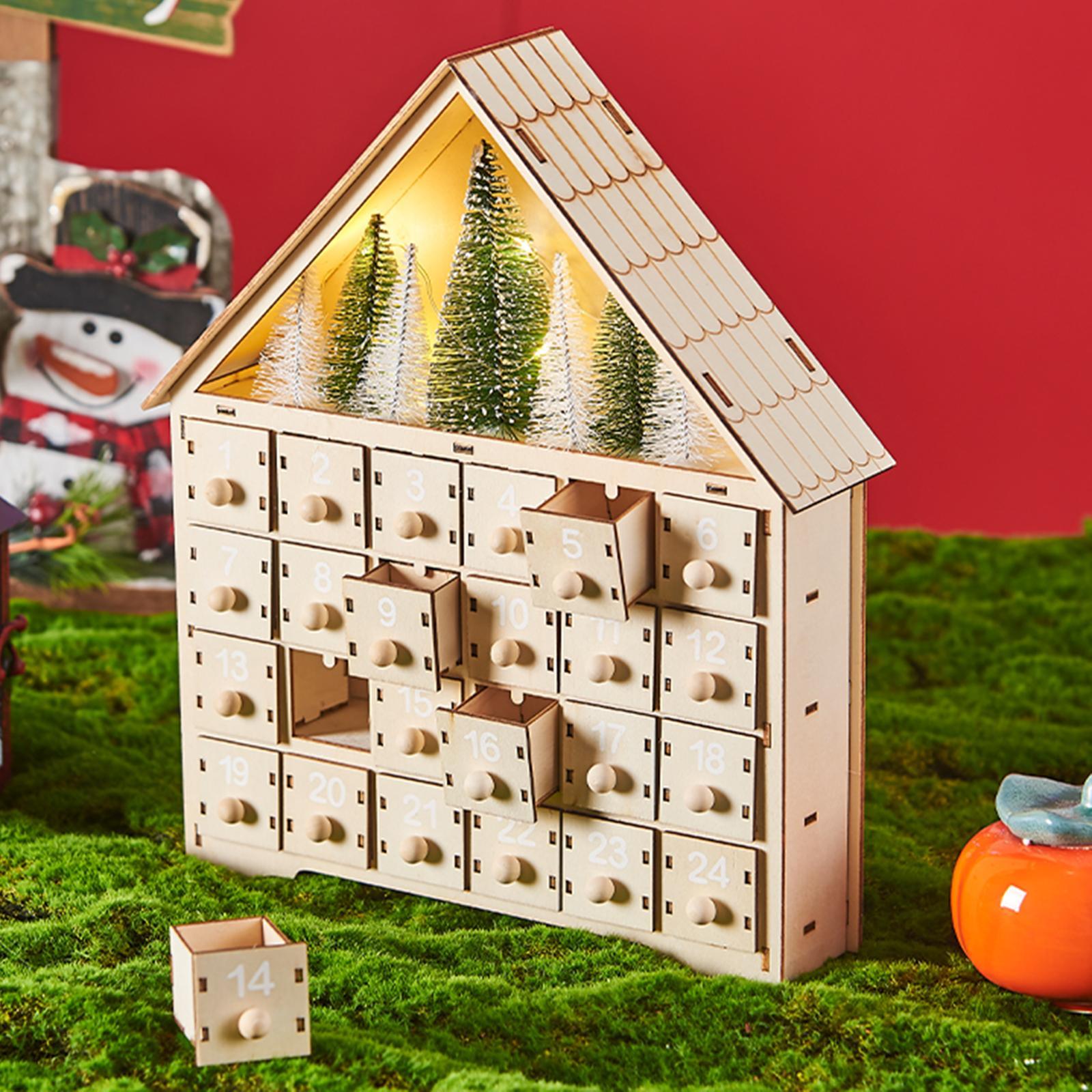 24 Day Advent Calendar Decorated 24 Day Decoration for Restaurant