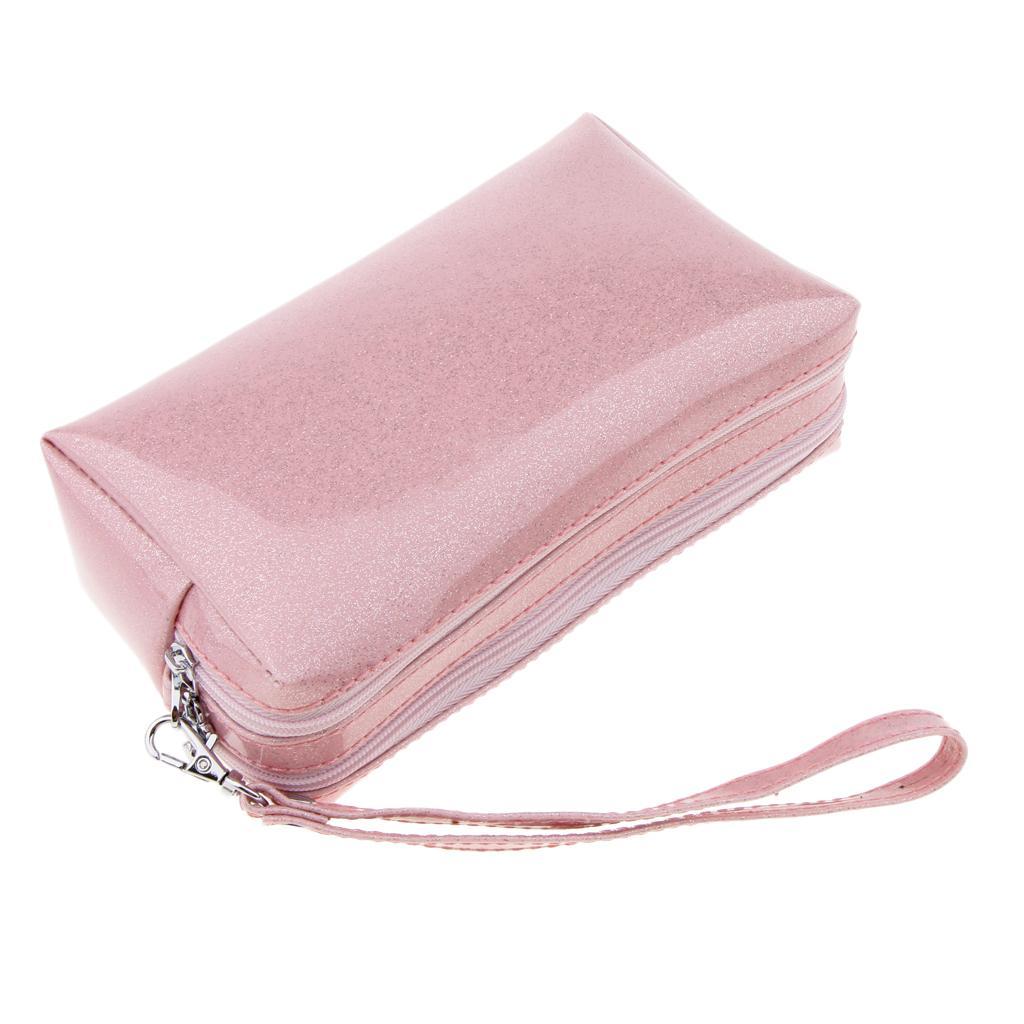 Waterproof PU Travel Cosmetic Organizer Toiletry Case Wash Storage Bag