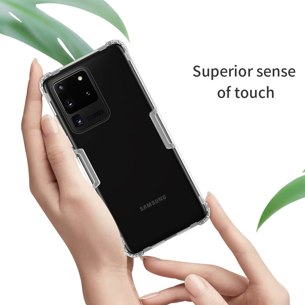 Ốp lưng cho Samsung Galaxy S20 Ultra silicon Nillkin chống sốc - Hàng chính hãng