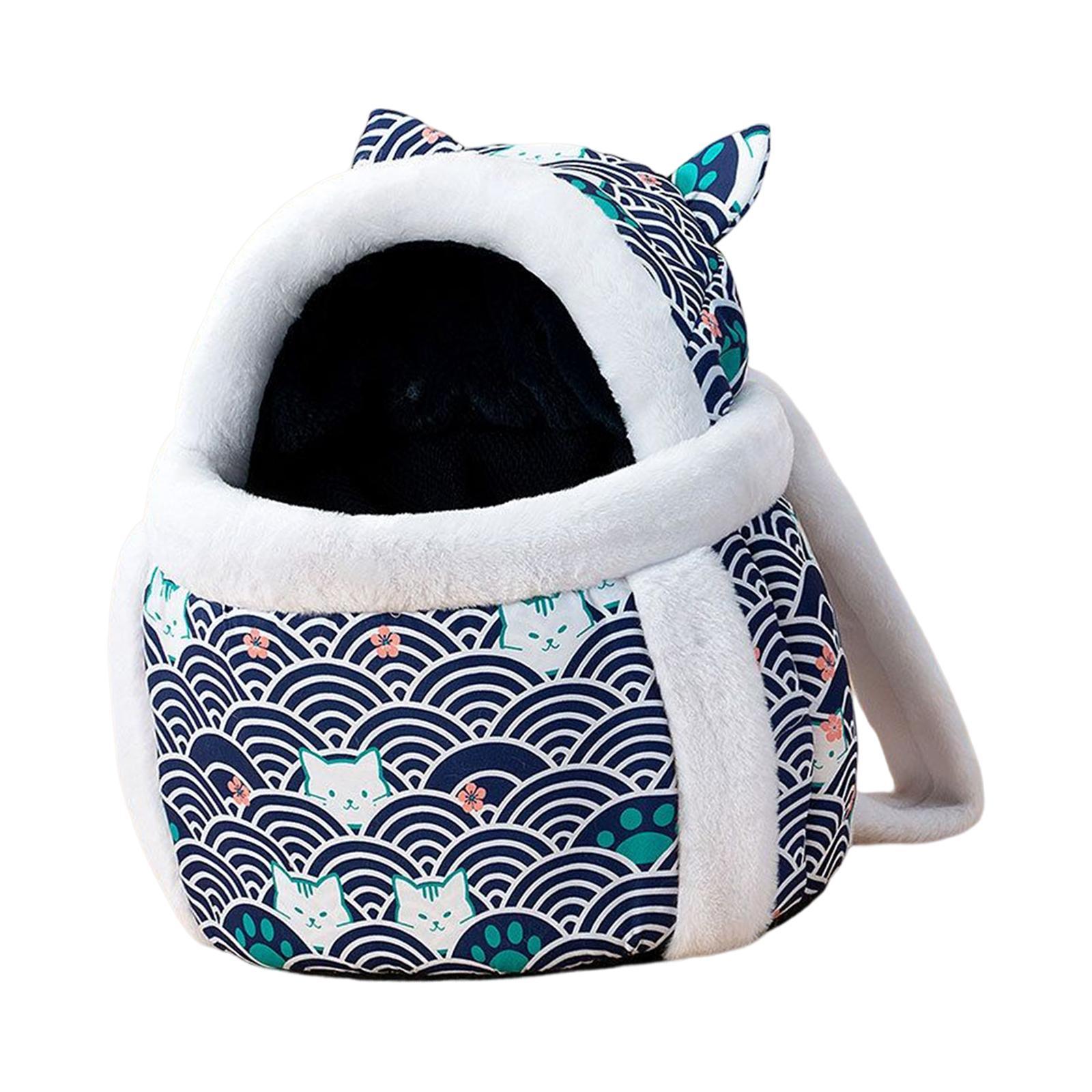 Pet Cat Carrier Bag Backpack Warm Breathable Chest Bag for Puppy Kitten Walking Camping