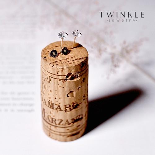 Khuyên Tai Bạc Twinkle Jewelry Diamond 3.5 mm BT0003