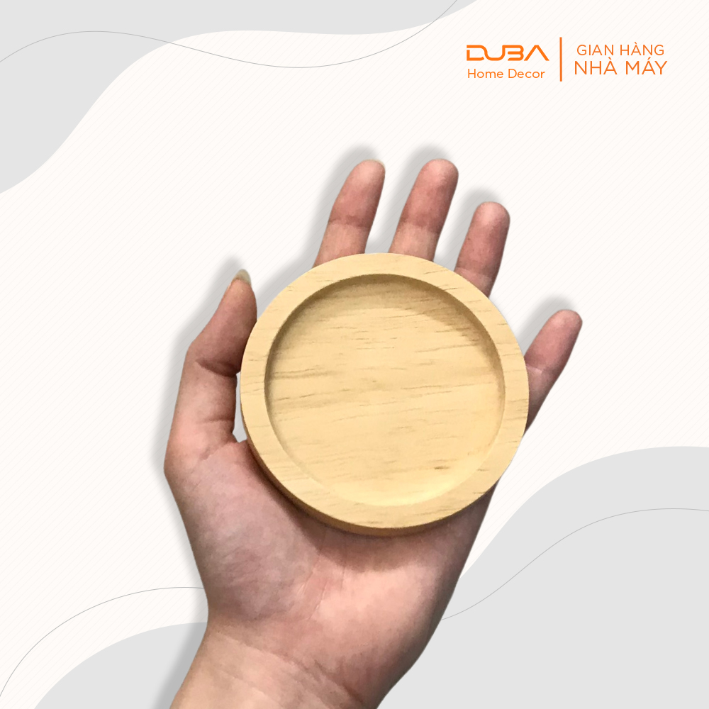 Đế lót ly, lót nồi bằng gỗ màu tự nhiên chuẩn xuất khẩu Châu Âu - DUBA