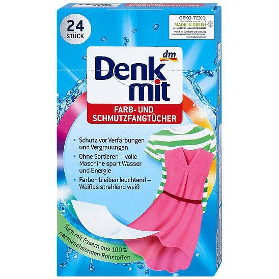 Giấy giặt quần áo màu Denkmit (24 tờ)