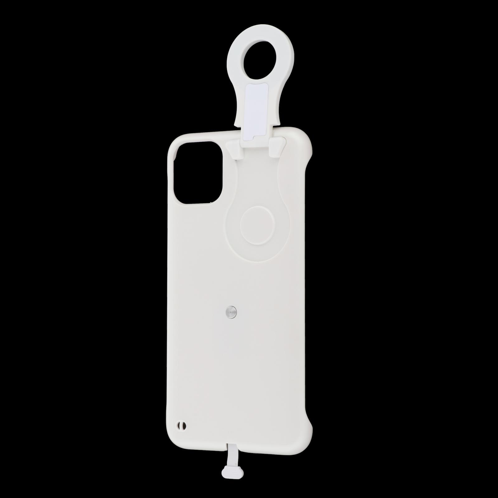 Mobile Phone Case Mixed Warm Cold Light Image Clear for iPhone 12/12 Pro White