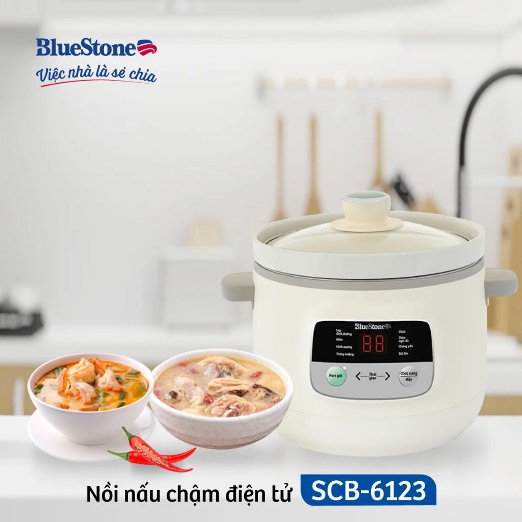 Nồi Nấu Chậm BlueStone SCB-6123, 3.0Lit - 200w, Hàng Chính Hãng