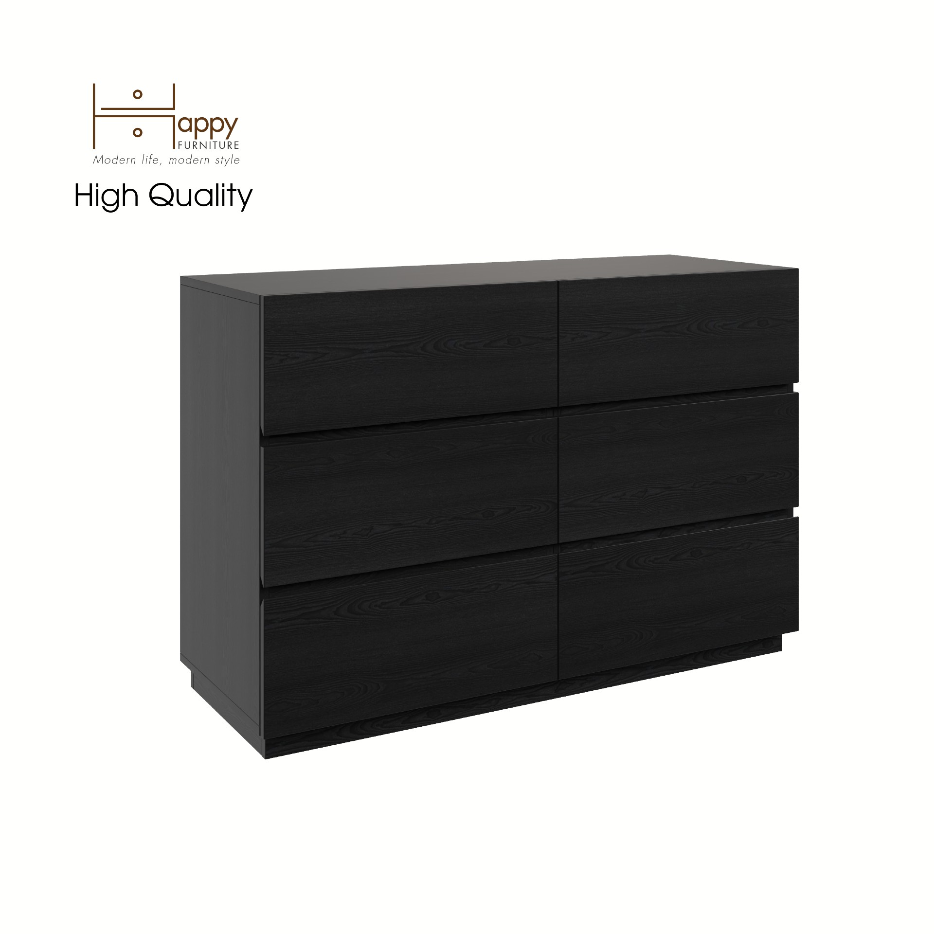[Happy Home Furniture] MACRO, Tủ đựng đồ - 6 ngăn kéo ,  120cm x 47cm x82cm ( DxRxC), THK_038