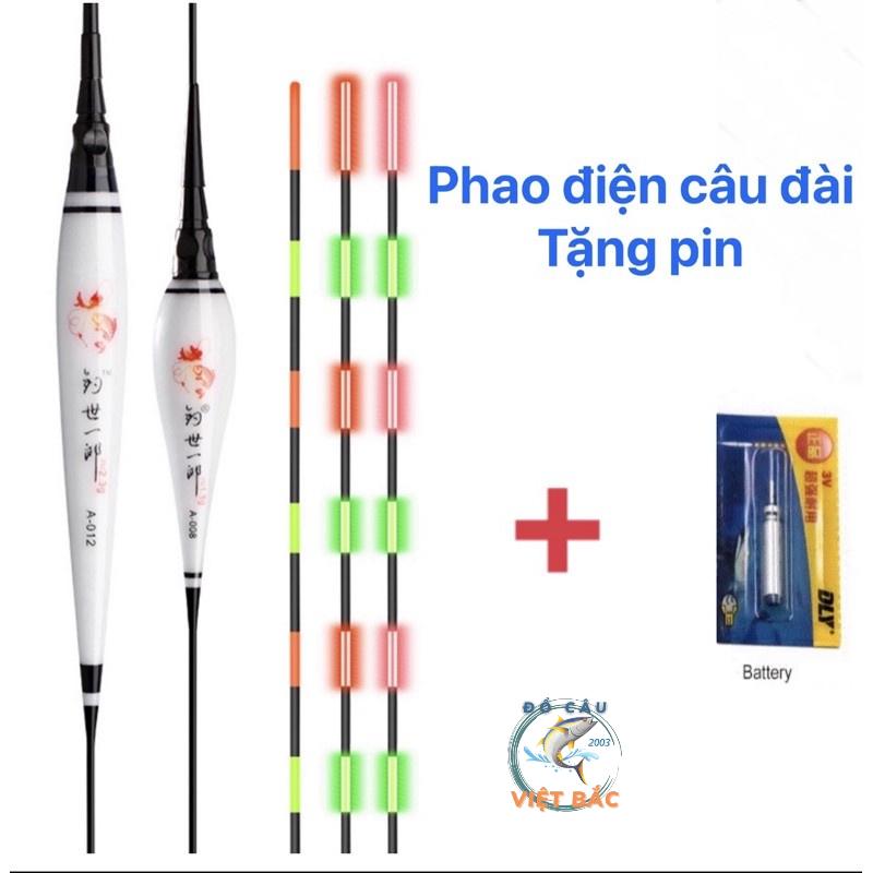 Phao điện câu đài ban đêm ban ngày loại cao cấp Phao điện đổi màu chuyên săn hàng tặng kèm pin CR 425