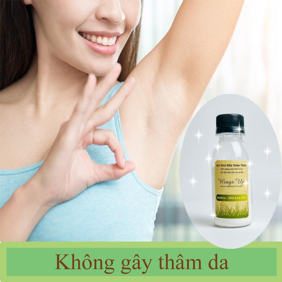 [ COMBO 2 lọ GIẢM 10K ] Bột Khử Mùi Toàn Thân Tạm biệt Hôi Chân Hôi Nách Giảm Thâm Nách 100% tự nhiên