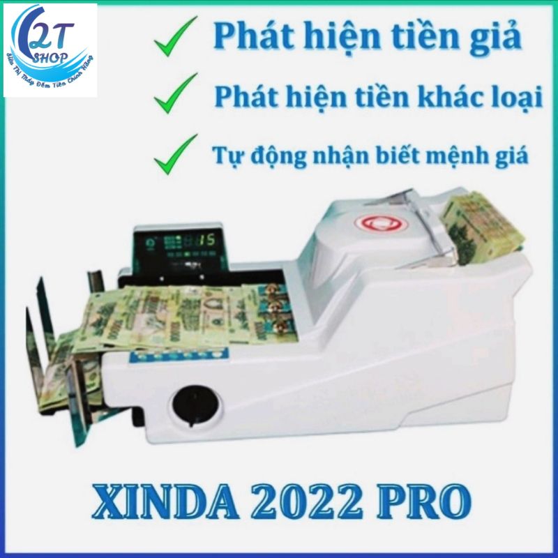 Máy đếm tiền phát hiện tiền g.i.ả. tiền khác loại XIN.DA 2022 Pro, đa năng. mẫu mới 2022