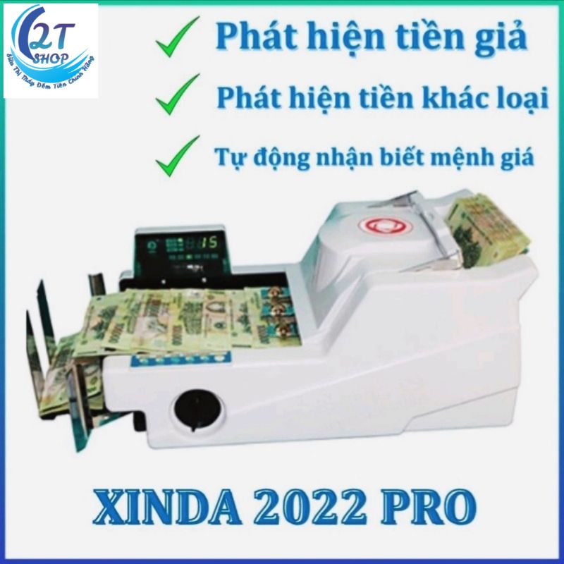 Máy đếm tiền phát hiện tiền g.i.ả.  tiền khác loại XIN.DA 2022 Pro, đa năng. mẫu mới 2022