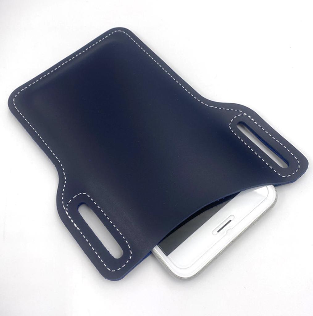 Men Waist Phone Bag PU Loop Holster Pouchs Belt Multipurpose Carrying Case
