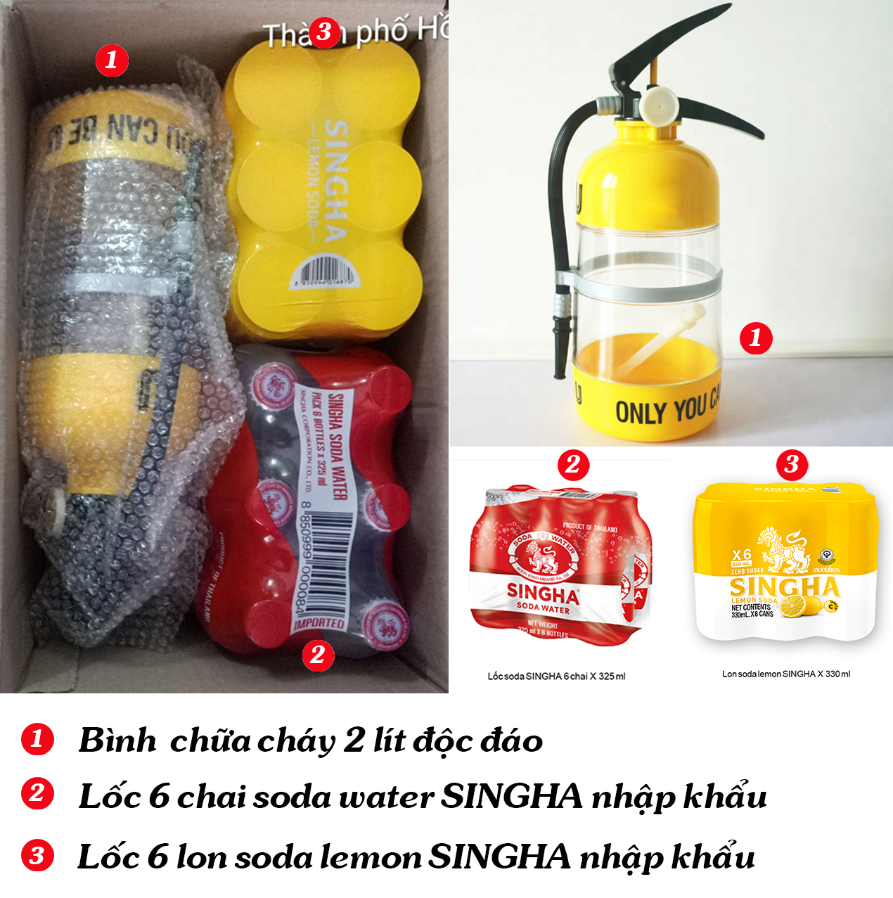 Nước soda SINGHA  (Combo đặc biệt)