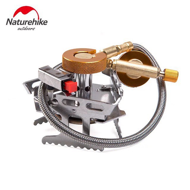 Bếp gas mini Naturehike campoutvn xếp gọn đồ cắm trại du lịch dã ngoại dây nối dài sử dụng an toàn đánh lửa tự động công suất nấu lớn A013